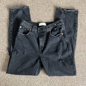Abercrombie high rise straight jean